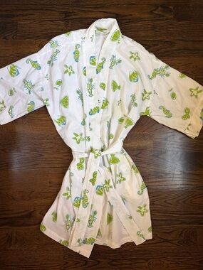 Cypress Short Cotton Robe Size Medium